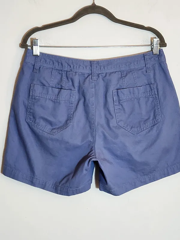 Natural Reflections Womens Blue Cotton Chino Shorts Size 10 - Image 3