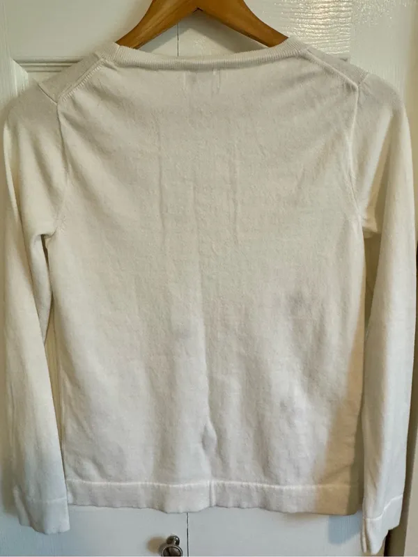 J. Crew Embroidered Fruit Teddie Sweater Size S - Image 5