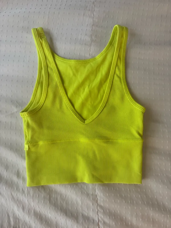 Lululemon Power Pivot Tank Highlighter yellow - Image 2