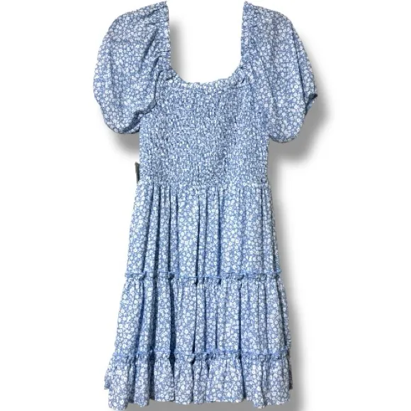 ALTAR’D STATE women’s XL cinched elastic bust tiered lined dress puff sleeves - Image 2