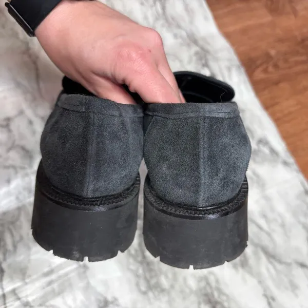 Ateliers Kai Chunky Platform Loafers Black made in Italy size 37 office goth - Image 4
