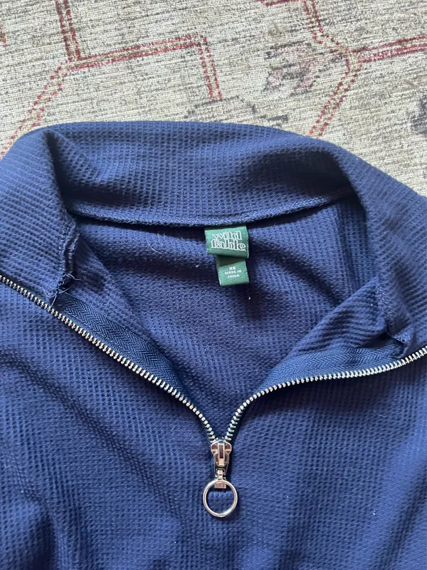 Wild Fable Navy Quarter-Zip - Image 2