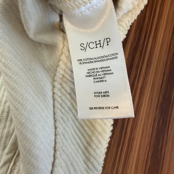 Cabi 4493 Scout Jacket Cream Corduroy Small‎ Workwear Chorecore Coastal Grandma - Image 3