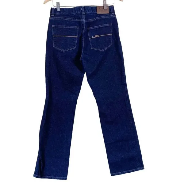 Lauren Ralph Lauren Women’s Dark Blue Wash Straight Leg Jeans - Image 3