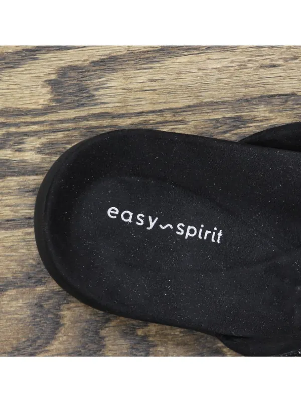 Easy Spirit Wendi Embellished Thong Sandals SEWENDI5-H Black 9M - Image 9
