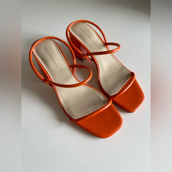 Marc Fisher Orange Heels - Image 7