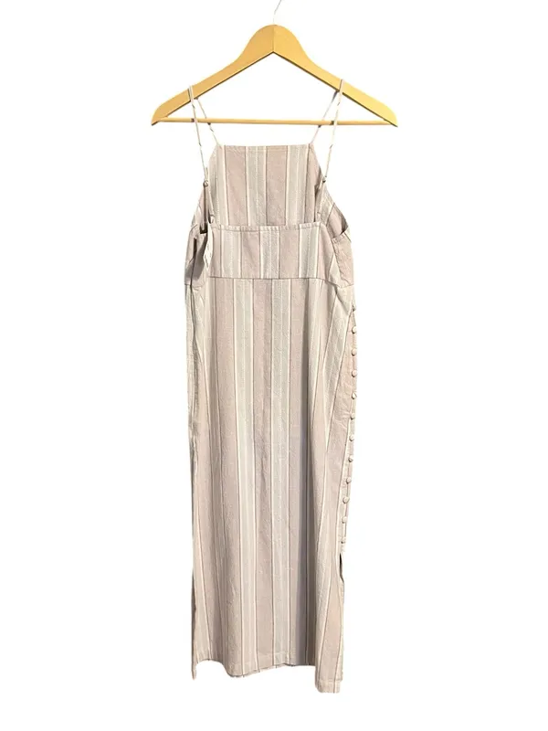 NWT Urban Outfitters Sicily Linen‎ Side Button Midi Dress Medium - Image 6