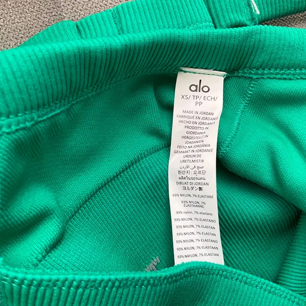 Alo Yoga Seamless Ribbed Favorite Bra Tank Spruce Green XS - Image 4