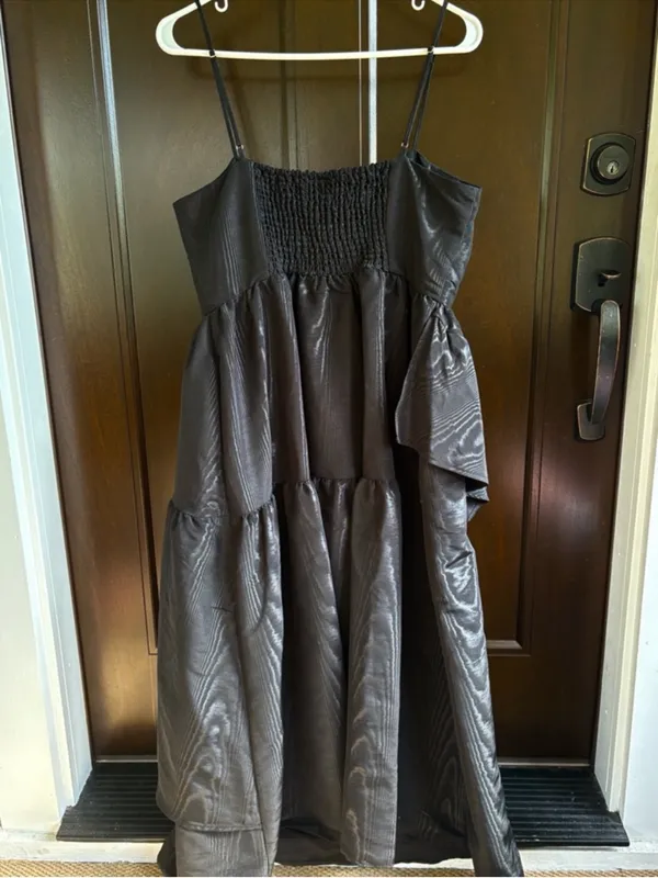 EUC Kate Spade X Target Tiered Midi Dress Black Size Medium - Image 12