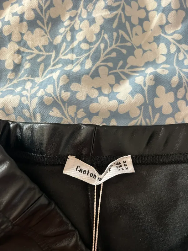 Leather Skirt Black Size M - Image 2
