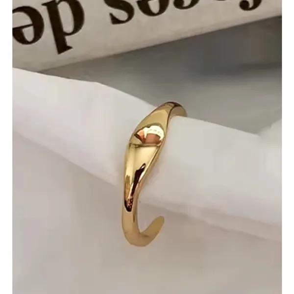 Boutique NEW 14k Yellow Gold Wave Ring | Gold‎ Plated Sterling Silver - Image 4
