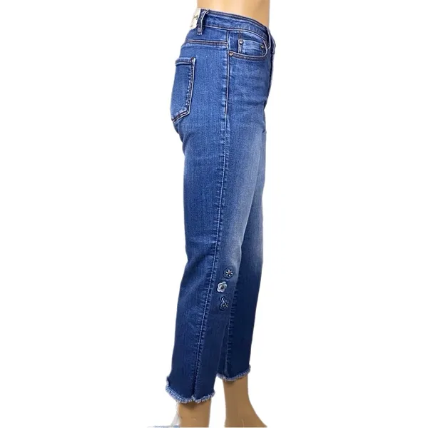 DESIGUAL EXOTIC Celana jeans- Pakaian Jadi Wanita- floral appliqué Size 30 EUC - Image 6