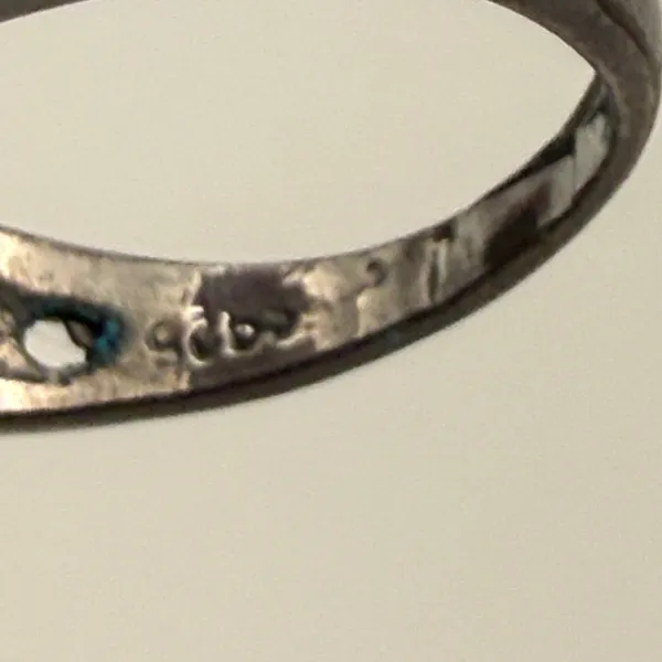 Turquoise Blue sz 9 Sterling Silver 925 Filigree Statement‎ Ring Boho - Image 6