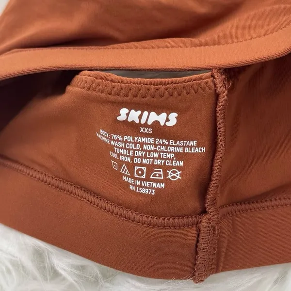Skims Fits Everybody Racerback Bralette Bronze Size XXS BR-SCN-1712 - Image 6