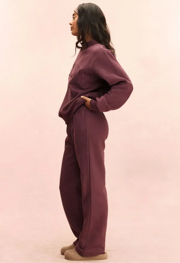 Tonal Eggplant Boxer Sweatpants - Image 6