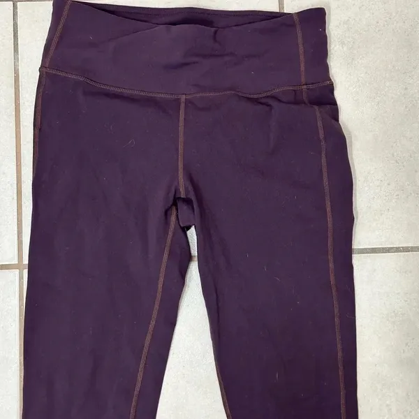 Athleta Purple‎ Women’s Athletic Yoga Running Full length Leggings Size M - Image 3