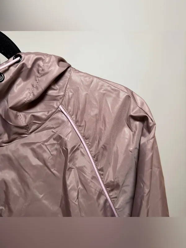 Noize Shiloh Mauve Windbreaker Rain Utility Jacket Pink Trim Size Small S - Image 3