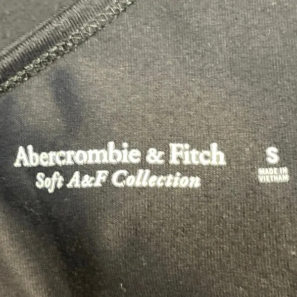 Abercrombie & Fitch Black One Shoulder Long Sleeve Thong Bodysuit Top Size S - Image 4