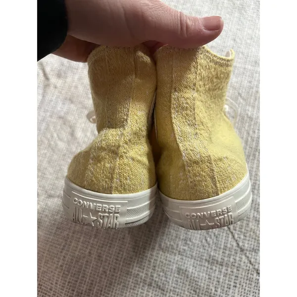 Converse hi tops hybrid texture jacquard yellow size 10 - Image 3