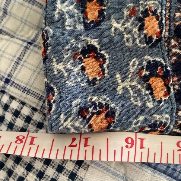 Free People Caravan Block Print Button Front Blouse Top S - Image 11