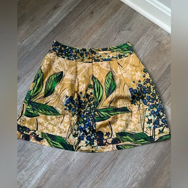 Anthropologie Edme & Esyllete Floral Pattern Hippie Skirt Multi Color Size XS 2 - Image 4