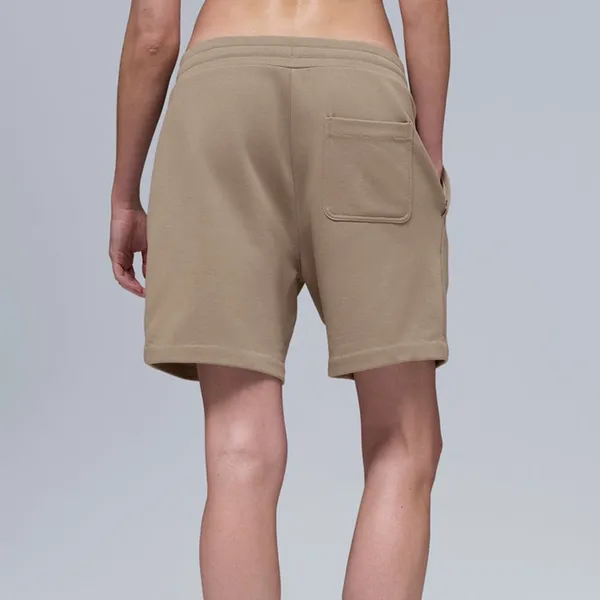 alo Yoga UNISEX ‘The Chill Short’ ‘Gravel’ Tan Sweat Shorts - Image 4