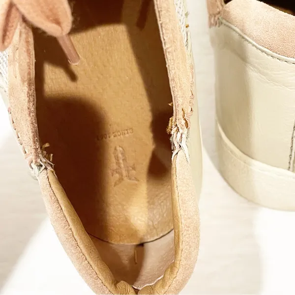 Frye Size‎ 7M Webster Overlay Women's Sneakers Beige Comfort Lace Up Shoes - Image 5