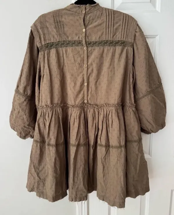 Anthropologie Pilcro Mock-Neck Swing Mini Dress, Size M - Image 14