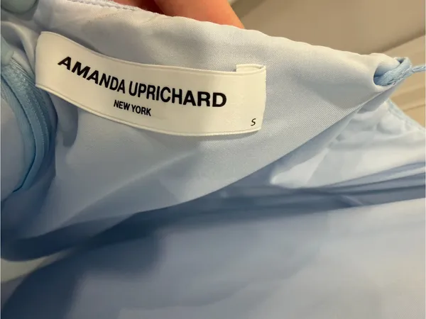 Amanda Uprichard Pale Blue midi dress - Image 3