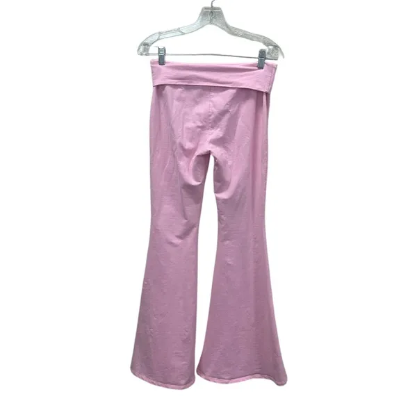 Edikted Naomi Foldover Flared Leggings size M - Image 2