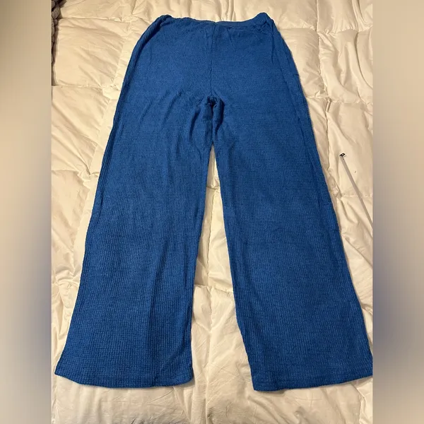 Retreat Wide Leg Waffle Knit Soft Lounge Pants - NWOT - Size L - Image 5
