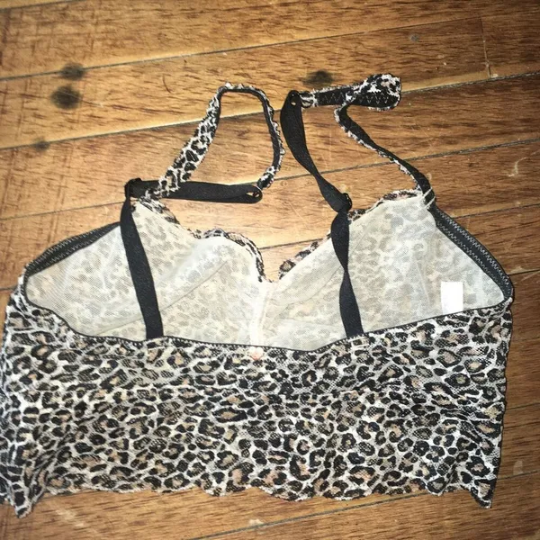 Victoria’s Secret cheetah lacy S sexy loungewear bralette - Image 2