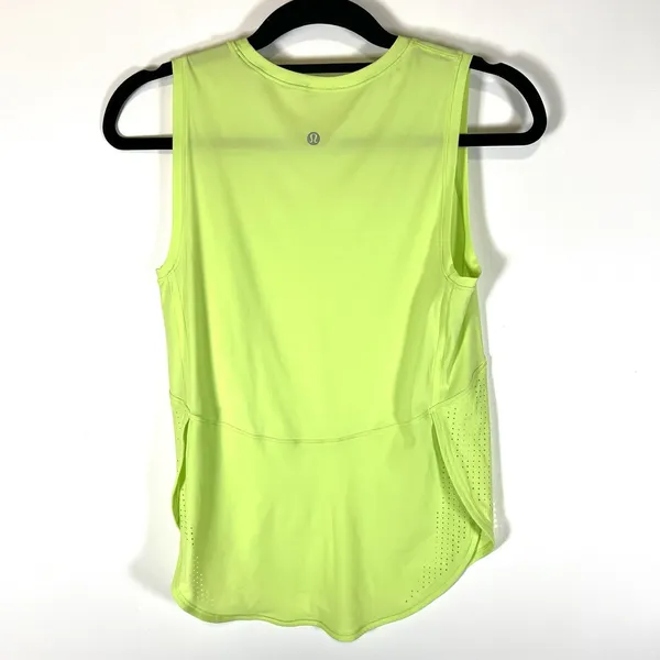 Lululemon small Sculpt Tank In Neon Green Active Tank Top Athletic Yoga Pilates‎ - Image 4