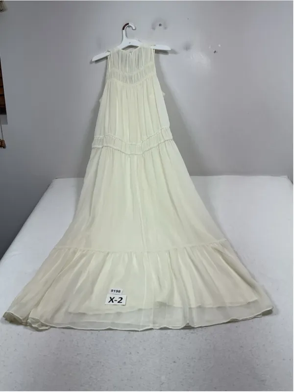 Womans NWT A New Day Pullover Boho Sleeveless Maxi Dress Size XS Lined Cream - Image 2