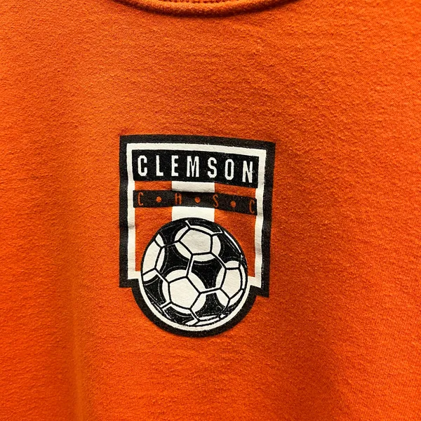 Russell Athletic Clemson University CU Soccer Boxy Fit Crewneck Sweatshirt Med M - Image 2