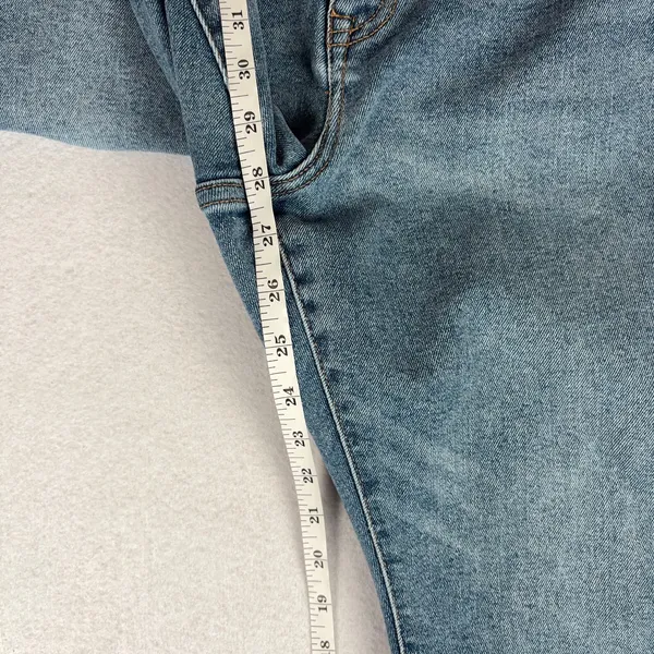 Lane Bryant Signature Fit Mid-Rise Flare Jean Women's 20S Blue Distressed Casual - Image 6