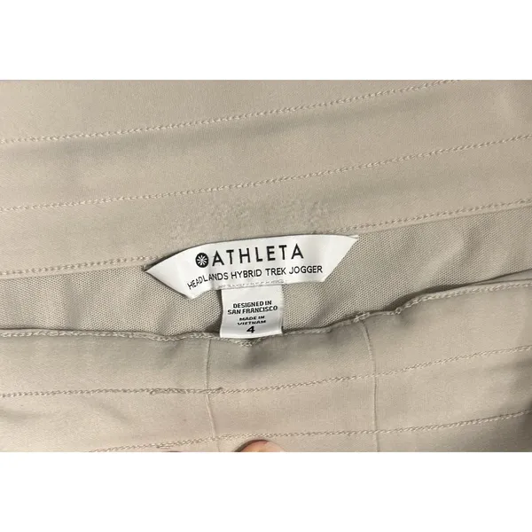 Athleta Women's Headlands Hybrid Trek Jogger Beige Size 4 - Image 5