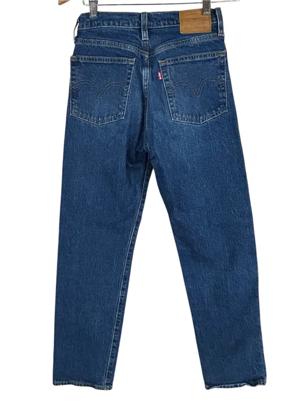 Levi's Wedgie Straight Leg Classic Blue Jeans Button Fly WOMEN’S SIZE 24 Waist - Image 3