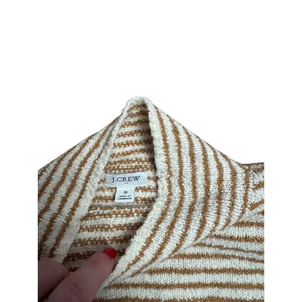 J Crew Striped Cozy Long Sleeve Sweater Top Women's‎ Size Small - Image 2