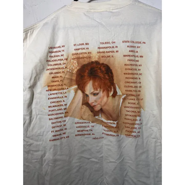 Vintage Reba Tour 1998 Shirt Size XL - Image 7