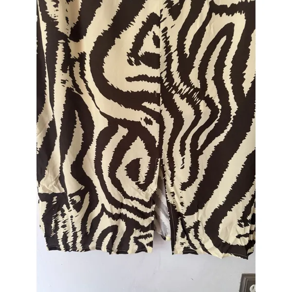Corey Lynn Calter Brown Zebra Maxi Tee Dress Anthropologie Size Small - Image 8