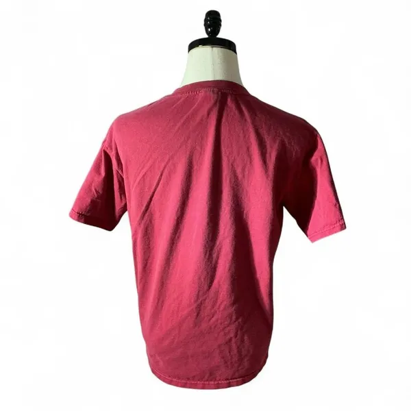 Harley Davidson Motorcycles Embroidered Red Cotton T Shirt Women's Biker‎ Grunge - Image 2