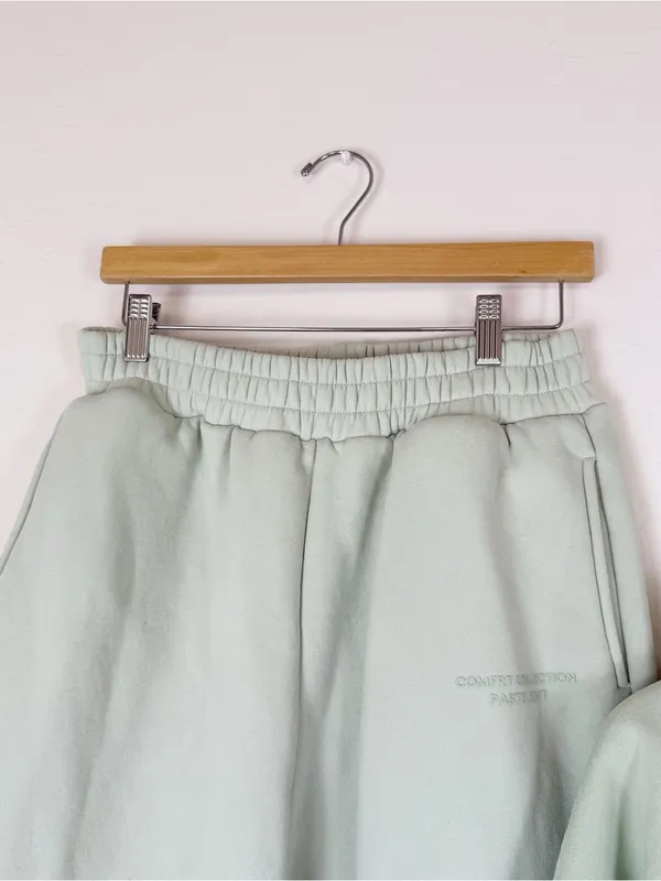COMFRT Pastel Mega Hoodie and Pants Sweat Set in Mint Green - Image 5