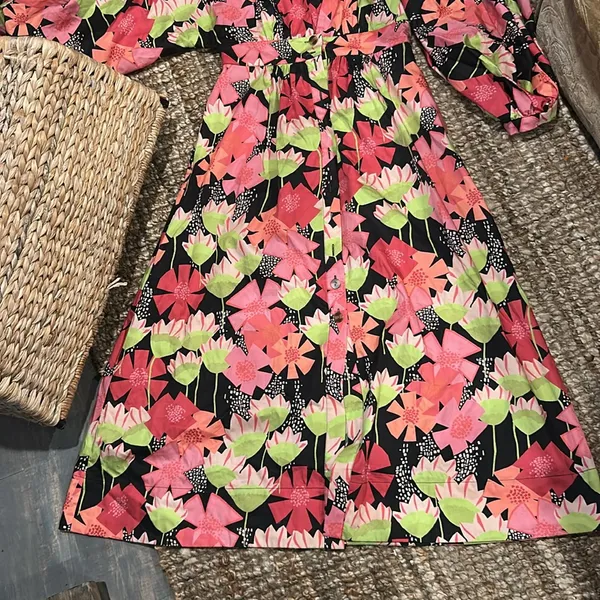 NWT TYLER BOE Britt A-line Dress In Pink - Image 2