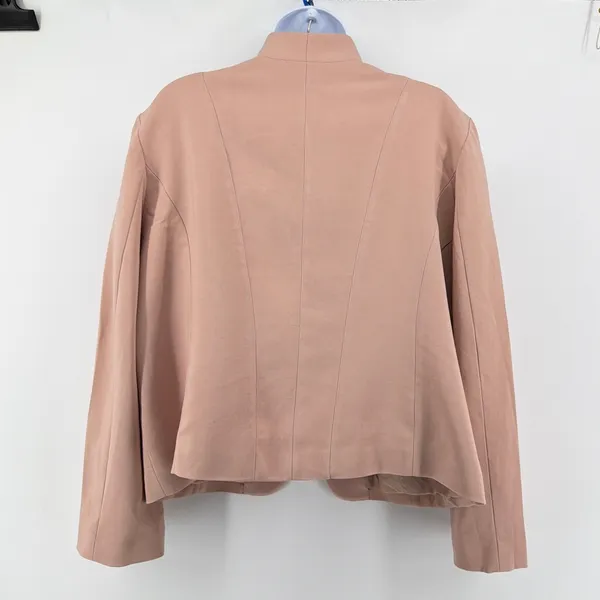 Eileen Fisher Blazer Women Large Pink Stretch Tencel Open Front Shawl S18DKA - Image 3