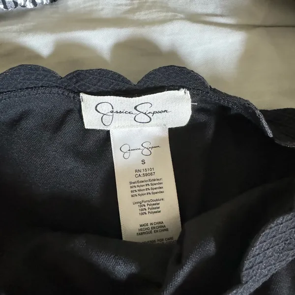 🛎️ Clearance Jessica Simpson Black&White Bikini Top(Medium) and Bottom(Small) - Image 4