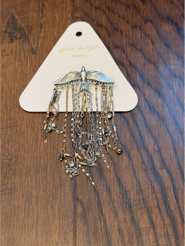 Free People Cresta Dangle Brooch - Mixed Metal - Image 3