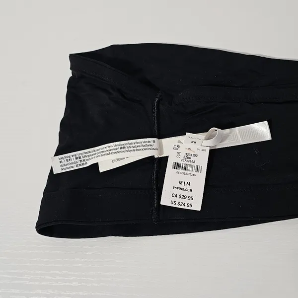 Victoria's Secret PINK Base Stretch Bandeau Bra - Black - Size M - 26732468 - Image 5