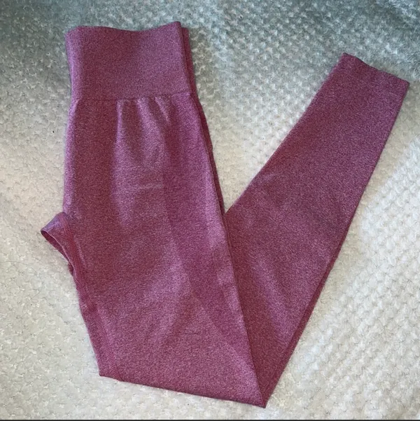 Blush Pink Leggings Size M - Image 2