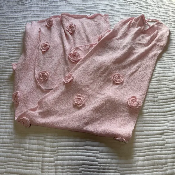 Meshki - Suki Knit Maxi Dress With Flowers - Image 3